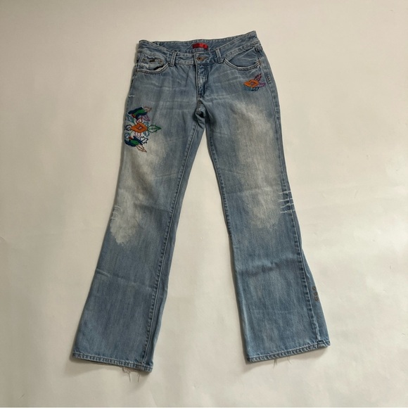Billabong Denim - Y2K BILLABONG embroidered flare jeans